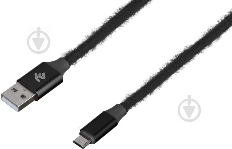 Кабель 2E USB – microUSB 1 м black (2E-CCMTAC-BLACK) - фото 3