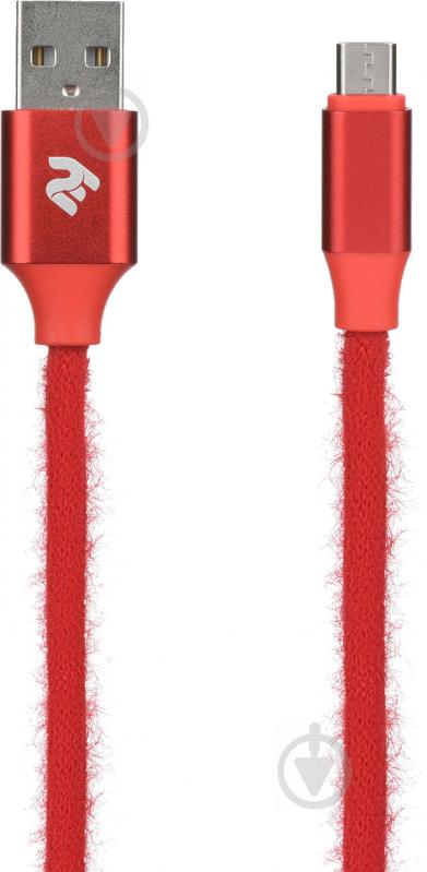 Кабель 2E USB – microUSB 1 м red (2E-CCMTAC-RED) - фото 2