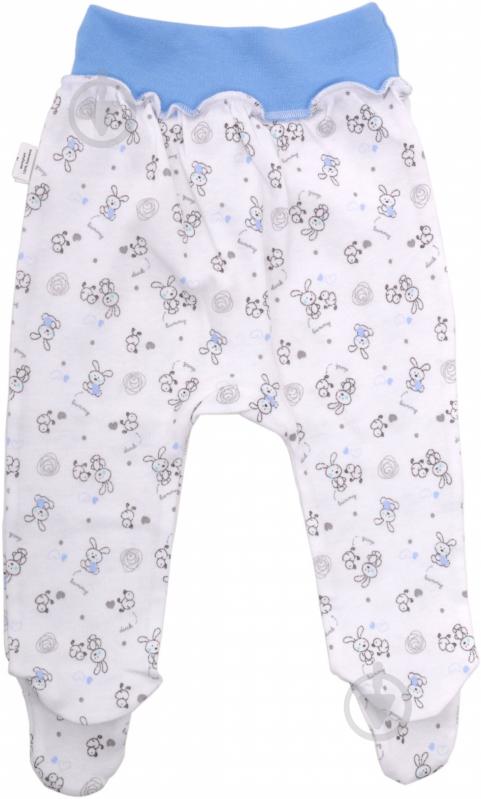 Ползунки Тімі текс белый с голубым 62 - фото 2