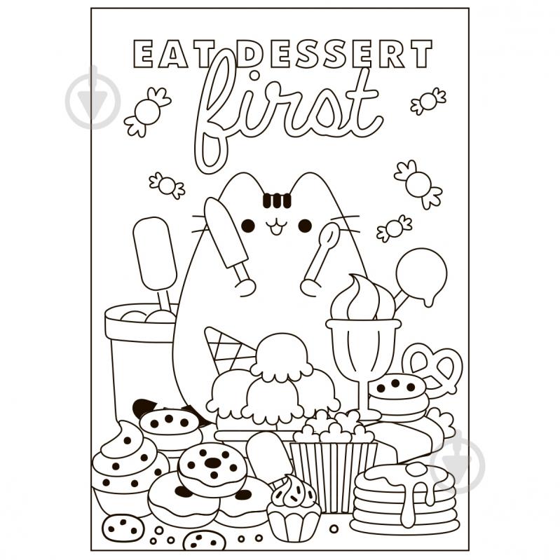 Раскраска «Pusheen» - фото 3 Раскраска «Pusheen» - фото 3