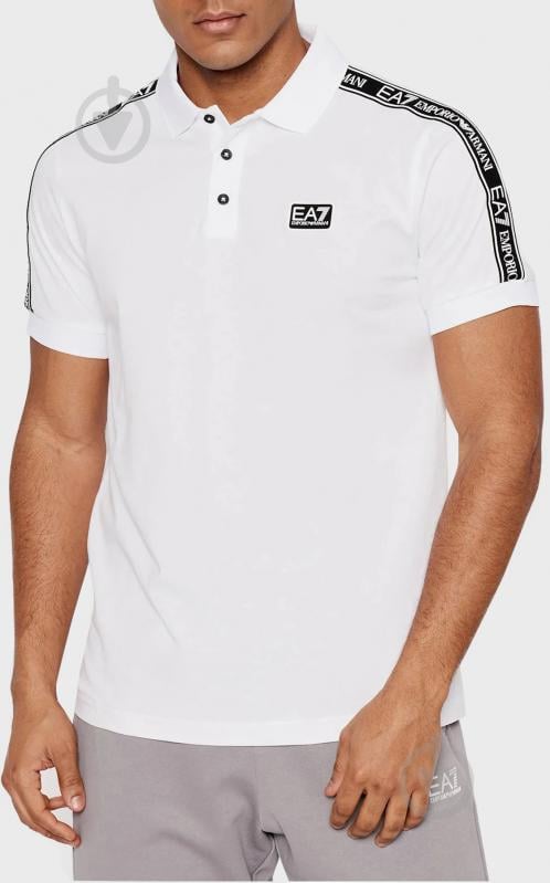 Поло EA7 POLO SHIRT 3LPF20-PJ02Z-0100 р.S білий - фото 1