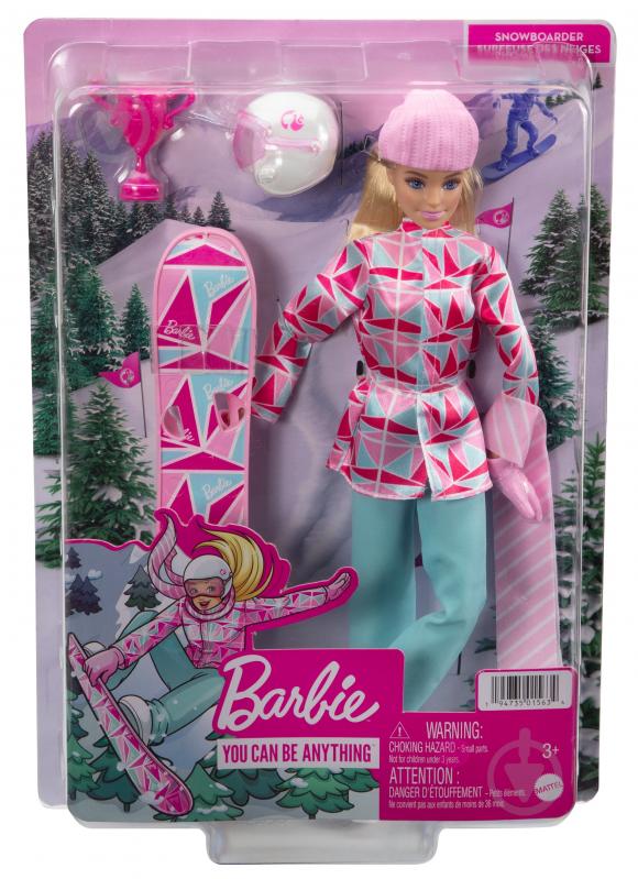 Игровой набор Barbie Кукла "Сноубордистка" серии "Зимние виды спорта" HCN32 - фото 3