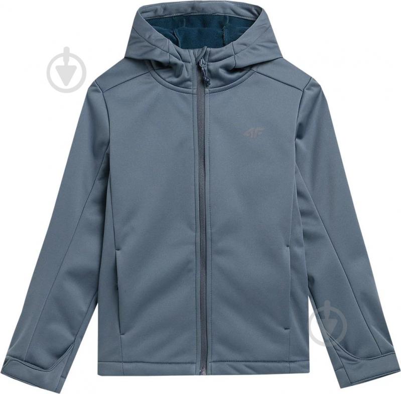 Куртка для мальчиков 4F SOFTSHELL JACKET M149 4FJAW23TSOFM149-32S синяя - фото 1