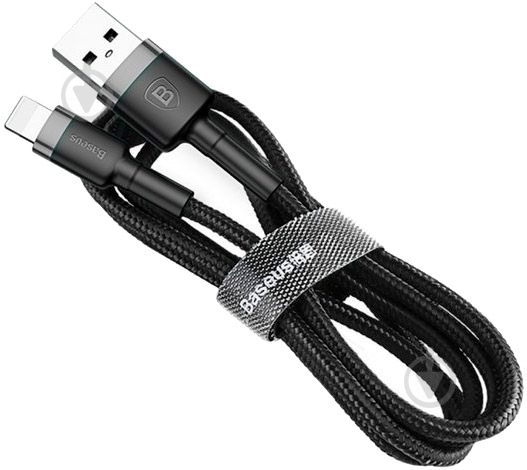 Кабель BASEUS Lightning – USB 2 м черный (CALKLF-CG1) Cafule - фото 1