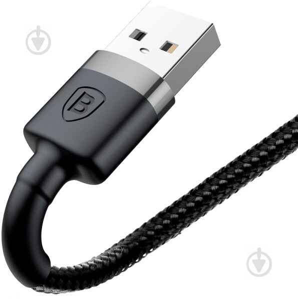 Кабель BASEUS Lightning – USB 2 м черный (CALKLF-CG1) Cafule - фото 4