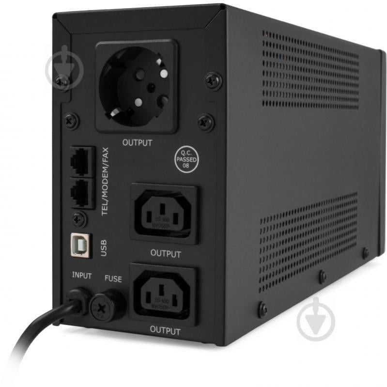 Джерело безперебійного живлення Vinga LED 650VA metal case with USB VPE-650PRMU - фото 4