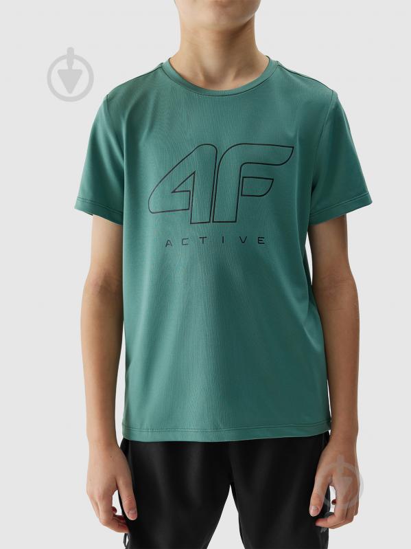 Футболка 4F TSHIRT FNK M691 4FJWSS24TFTSM691-41S р.158/164 зелений - фото 5