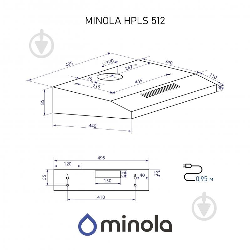 Вытяжка Minola HPLS 512 I - фото 12 Вытяжка Minola HPLS 512 I - фото 12