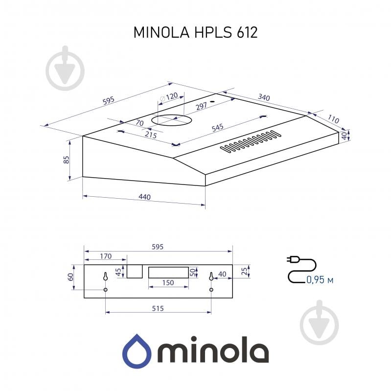 Вытяжка Minola HPLS 612 I - фото 12 Вытяжка Minola HPLS 612 I - фото 12