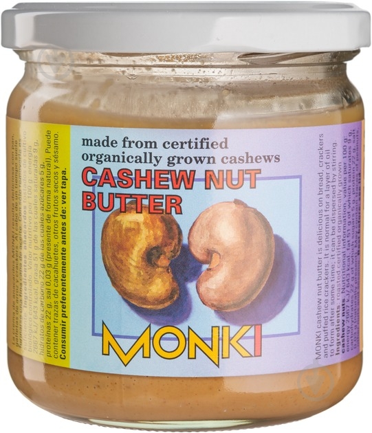 Паста Monki зі смаженого кеш'ю органічна 330 г - фото 1 Паста Monki зі смаженого кеш'ю органічна 330 г - фото 1