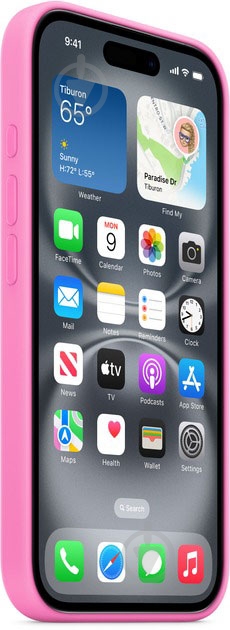 Чехол Apple Silicone MagSafe для Apple iPhone 16 Plus peony (MDGR4ZM/A) - фото 2