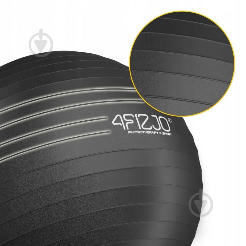 Фитбол 4fizjo Anti-Burst Black d75 см P-5907739316370 - фото 2