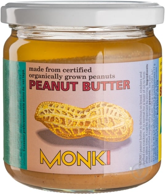 Арахисовая паста Monki органическая 330 г - фото 1