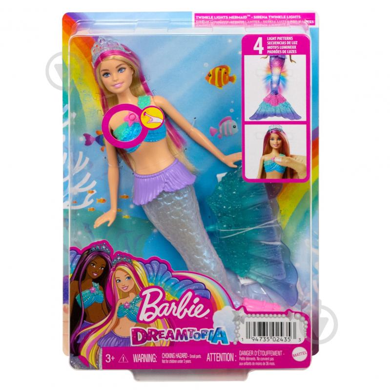 Кукла Barbie русалка "Сияющий хвостик" серии Дримтопия HDJ36 - фото 5