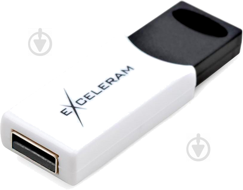 Флеш-пам'ять USB Exceleram H2 Series 8 ГБ USB 2.0 white (EXU2H2W08) - фото 1