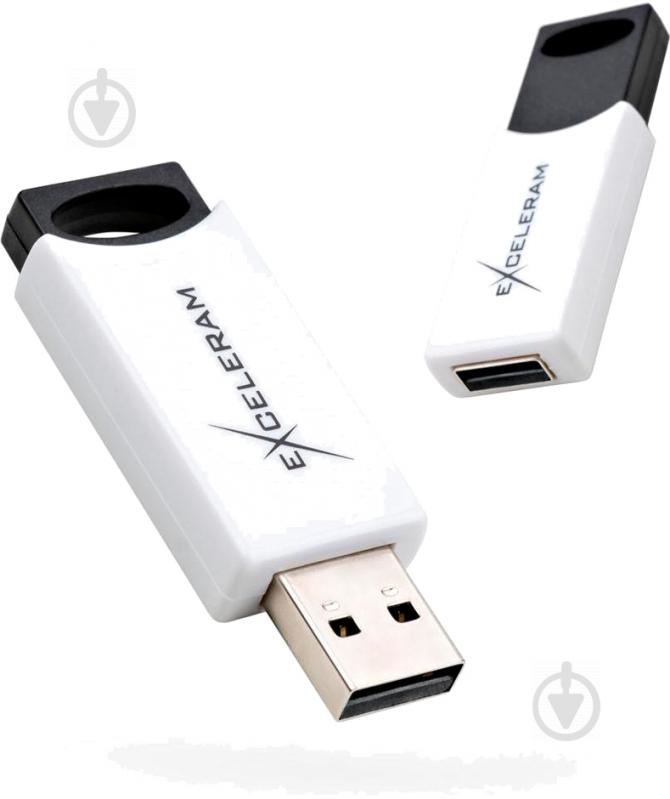 Флеш-пам'ять USB Exceleram H2 Series 8 ГБ USB 2.0 white (EXU2H2W08) - фото 4