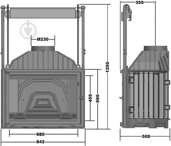 Топка для каміна Cheminees Diffusion B 20 - фото 3