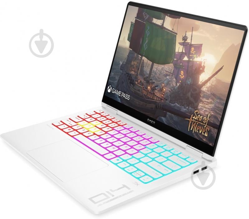 Ноутбук HP OMEN Transcend 14-fb1004ua 14" (C3UL4EA) ceramic white - фото 3 Ноутбук HP OMEN Transcend 14-fb1004ua 14" (C3UL4EA) ceramic white - фото 3