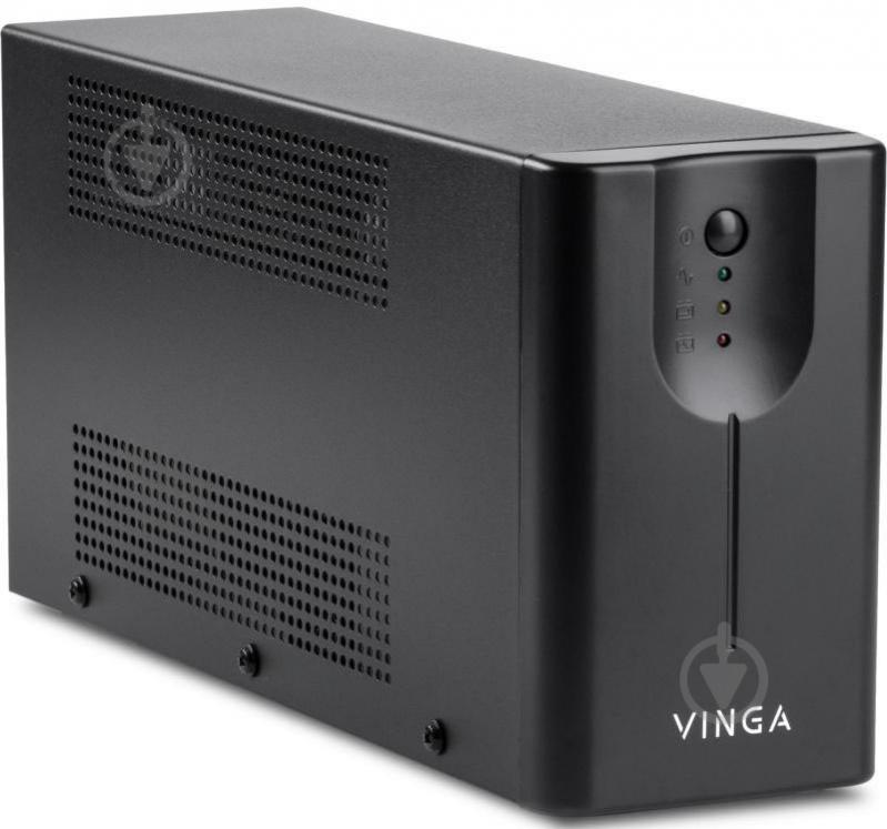 Джерело безперебійного живлення Vinga LED 600VA metal case with USB VPE-600MU - фото 3