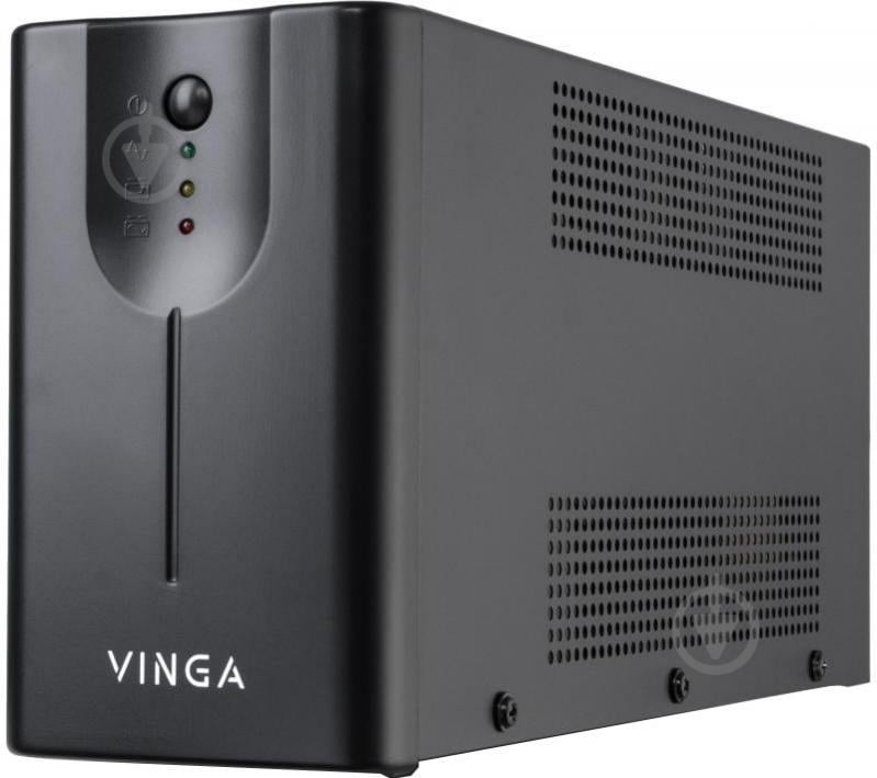 Джерело безперебійного живлення Vinga LED 600VA metal case with USB VPE-600MU - фото 1