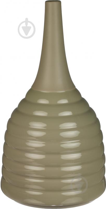 Ваза керамическая Lisbon 26х26х46 см 46 см серо-коричневая HONGHUI H16177S-5U+SG001 - фото 1