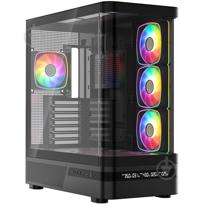 Корпус Modecom VOLCANO AQ200 ARGB MIDI (MC-A-AQ200-4FA-B) - фото 1