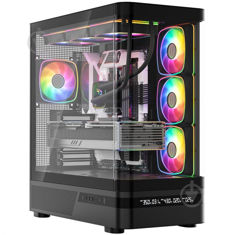 Корпус Modecom VOLCANO AQ200 ARGB MIDI (MC-A-AQ200-4FA-B) - фото 11