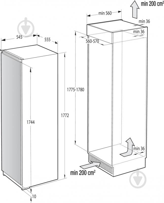 Встраиваемый холодильник Gorenje RI 518 EA1 - фото 14