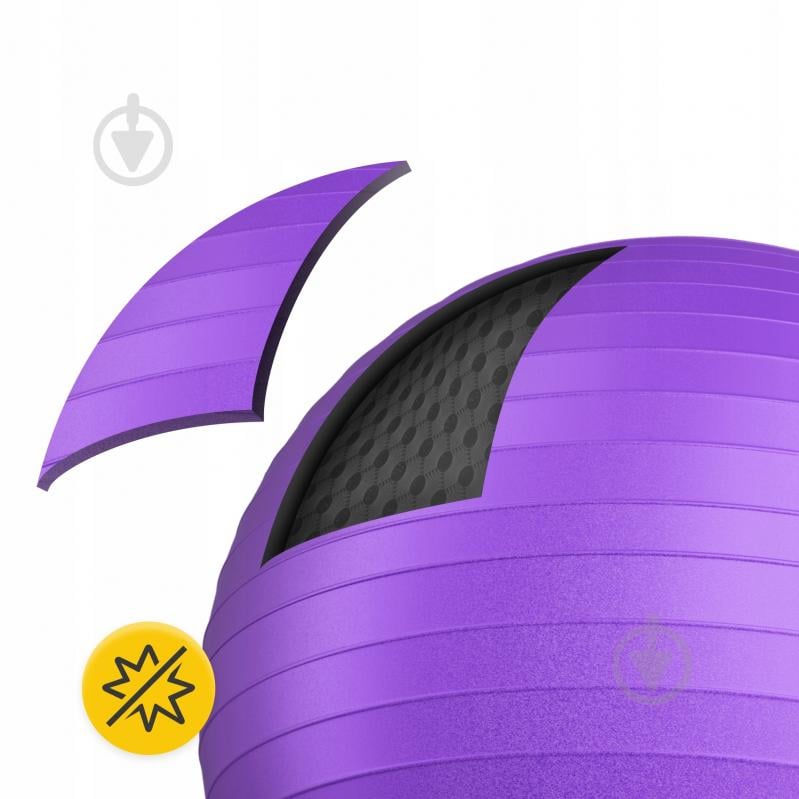 Фітбол 4fizjo Anti-Burst Violet d85 см P-5905973404846 - фото 8 Фітбол 4fizjo Anti-Burst Violet d85 см P-5905973404846 - фото 8