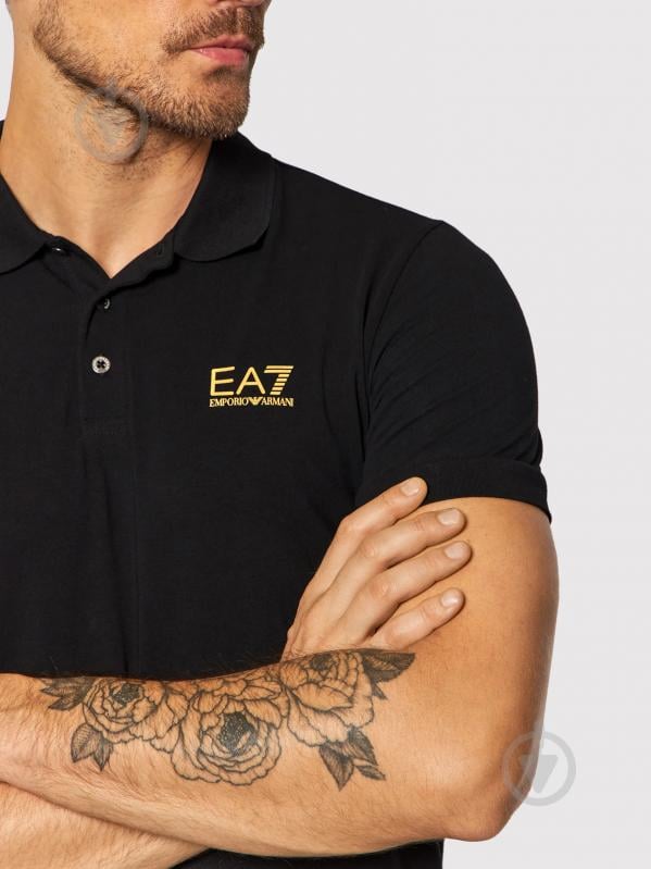 Поло EA7 POLO SHIRT 8NPF04-PJM5Z-0208 р.S чорний - фото 4