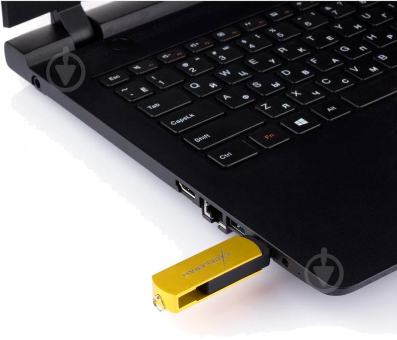 Флеш-пам'ять USB Exceleram P2 Series 32 ГБ USB 2.0 yellow (EXP2U2Y2B32) - фото 7