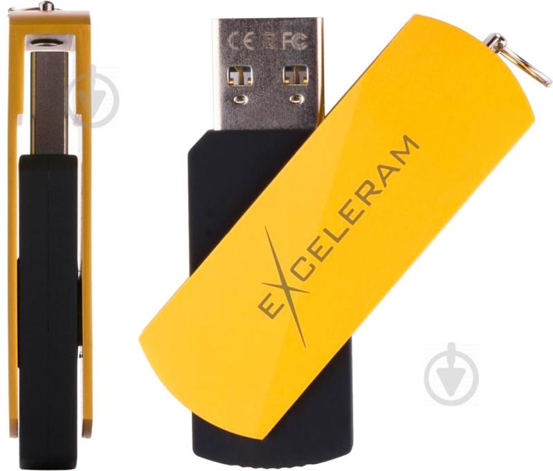 Флеш-пам'ять USB Exceleram P2 Series 32 ГБ USB 2.0 yellow (EXP2U2Y2B32) - фото 5