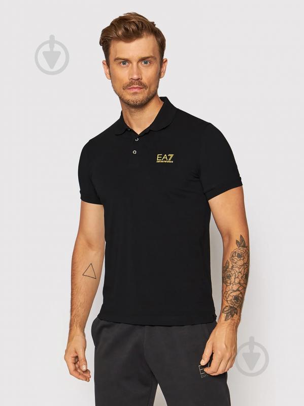 Поло EA7 POLO SHIRT 8NPF04-PJM5Z-0208 р.3XL чорний - фото 1