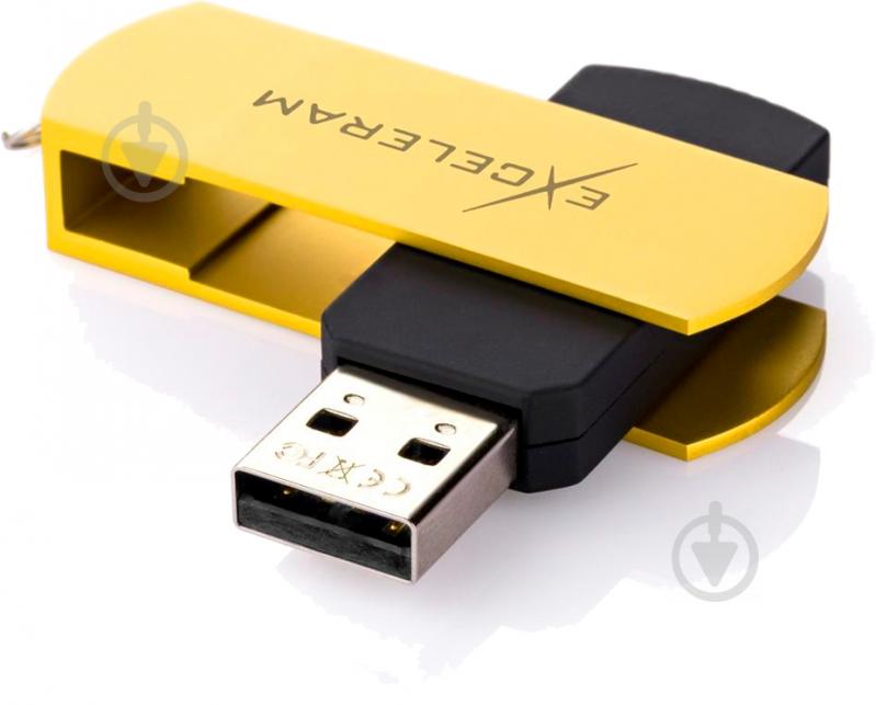 Флеш-пам'ять USB Exceleram P2 Series 64 ГБ USB 2.0 yellow (EXP2U2Y2B64) - фото 4