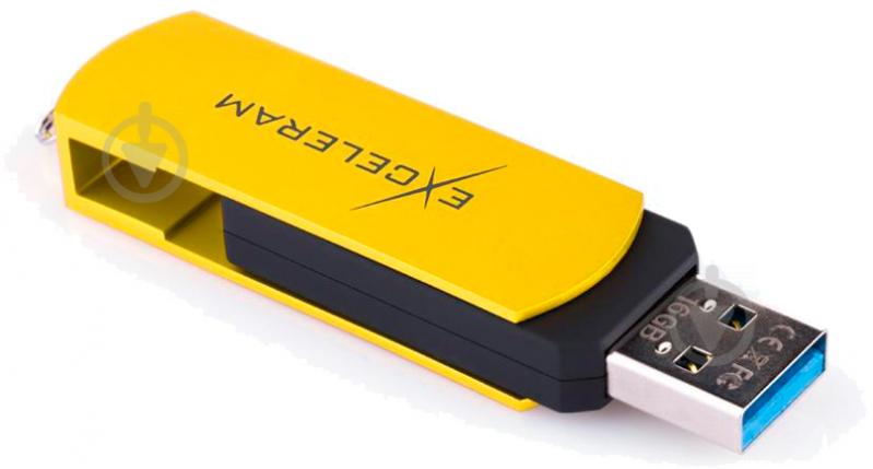 Флеш-пам'ять USB Exceleram P2 Series 16 ГБ USB 3.1 GEN 1 yellow (EXP2U3Y2B16) - фото 2