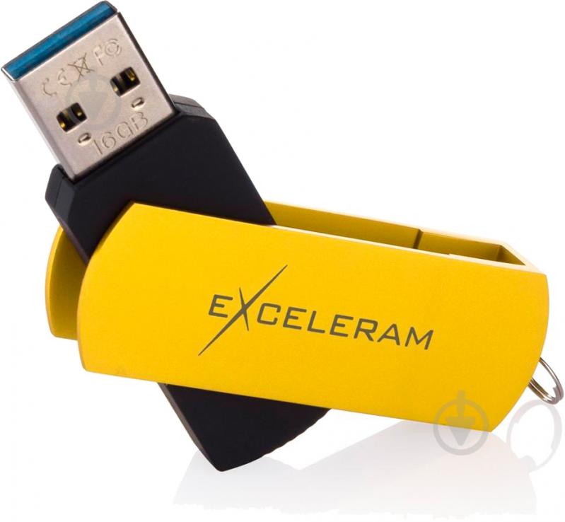 Флеш-пам'ять USB Exceleram P2 Series 16 ГБ USB 3.1 GEN 1 yellow (EXP2U3Y2B16) - фото 4