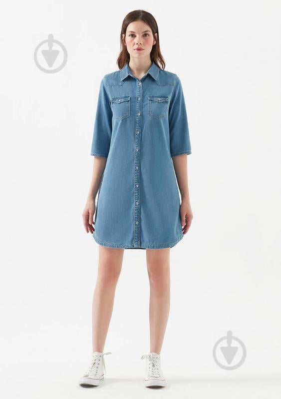 Платье Mavi denim dress 130420-26176 р.S синий - фото 3