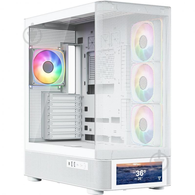 Корпус Modecom VOLCANO AQ500 ARGB MIDI (MC-A-AQ500-4FA-W) - фото 1