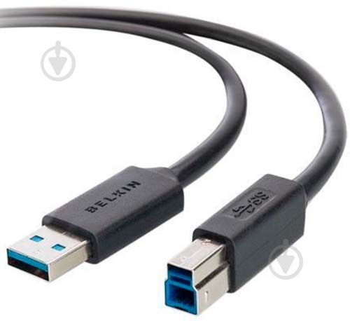 Кабель Belkin USB type A – USB type B 1,8 м black (F3U159B06) - фото 1 Кабель Belkin USB type A – USB type B 1,8 м black (F3U159B06) - фото 1