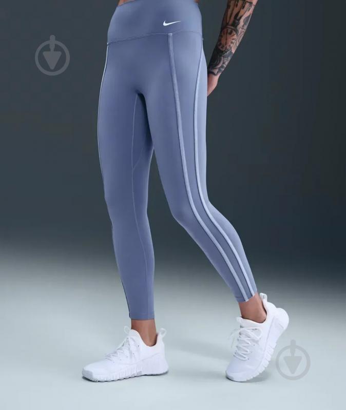 Лосины Nike IO0191-499 р.L голубой - фото 5 Лосины Nike IO0191-499 р.L голубой - фото 5