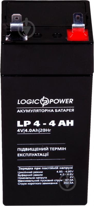 Акумулятор AGM 4-4 AH LogicPower - фото 1