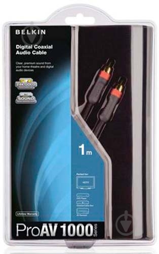 Кабель Belkin RCA 2 м black (AV10010QP2M) - фото 2