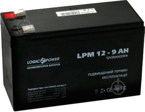 Аккумулятор AGM 12 - 9.0 AH, Silver LogicPower - фото 2