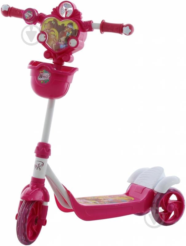 Самокат Hot Wheels Winx лицензионный розовый Т54947 - фото 2 Самокат Hot Wheels Winx лицензионный розовый Т54947 - фото 2