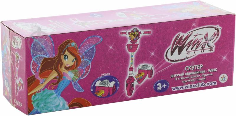 Самокат Hot Wheels Winx лицензионный розовый Т54947 - фото 3 Самокат Hot Wheels Winx лицензионный розовый Т54947 - фото 3