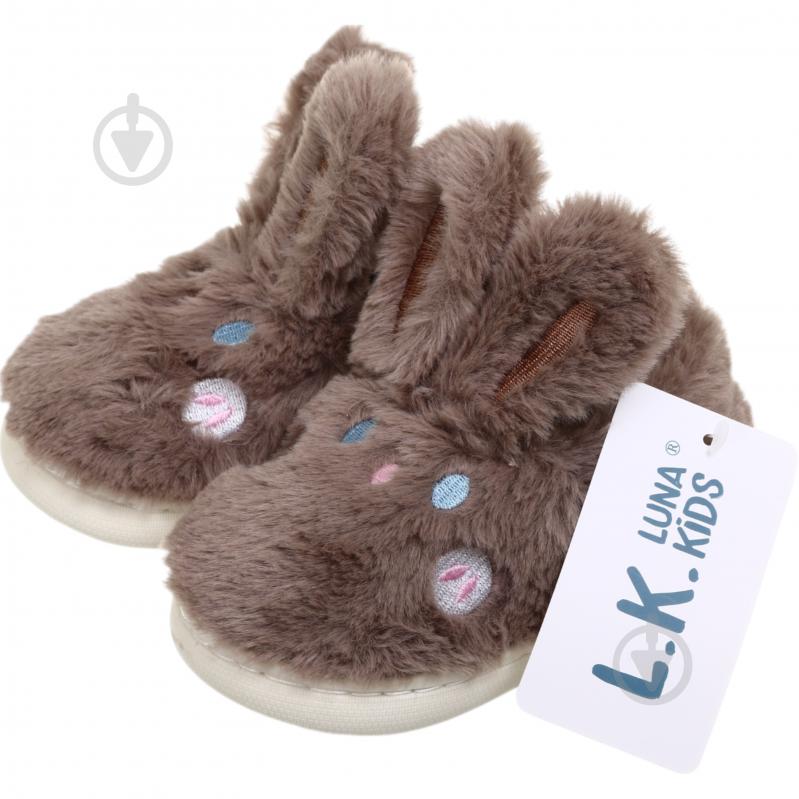 Капці дитячі Luna Kids Заєць р.25 коричневий - фото 2