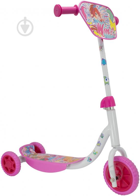 Самокат Hot Wheels Winx лицензионный белый с розовым Т56810 - фото 2
