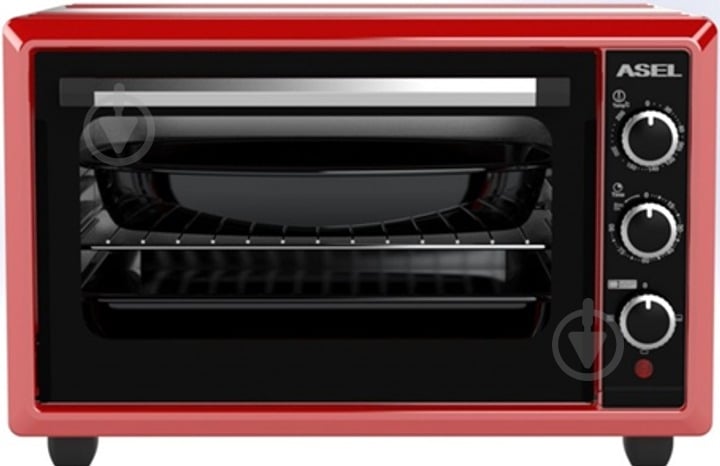 Электрическая печь Asel АF40-33 красная - фото 1 Электрическая печь Asel АF40-33 красная - фото 1