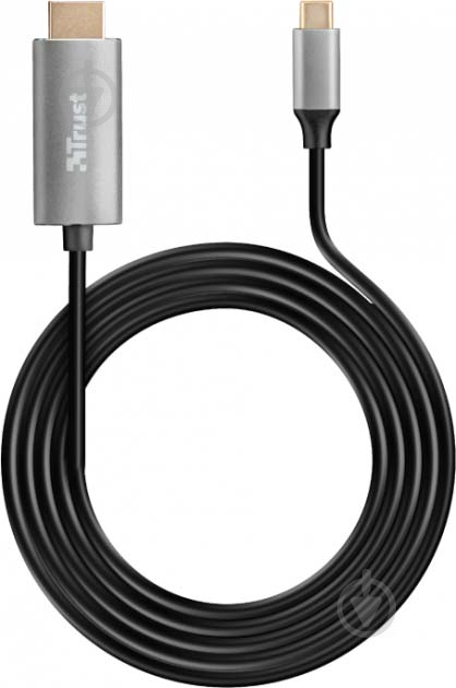 Кабель Trust USB Type-C – HDMI 1,8 м black (23332) - фото 1