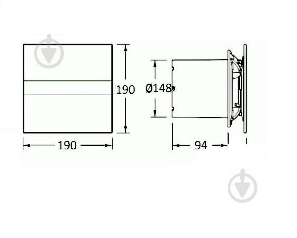 Витяжний вентилятор Cata E-150 G 902000 - фото 8